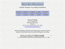 Tablet Screenshot of blueskypublishing.com